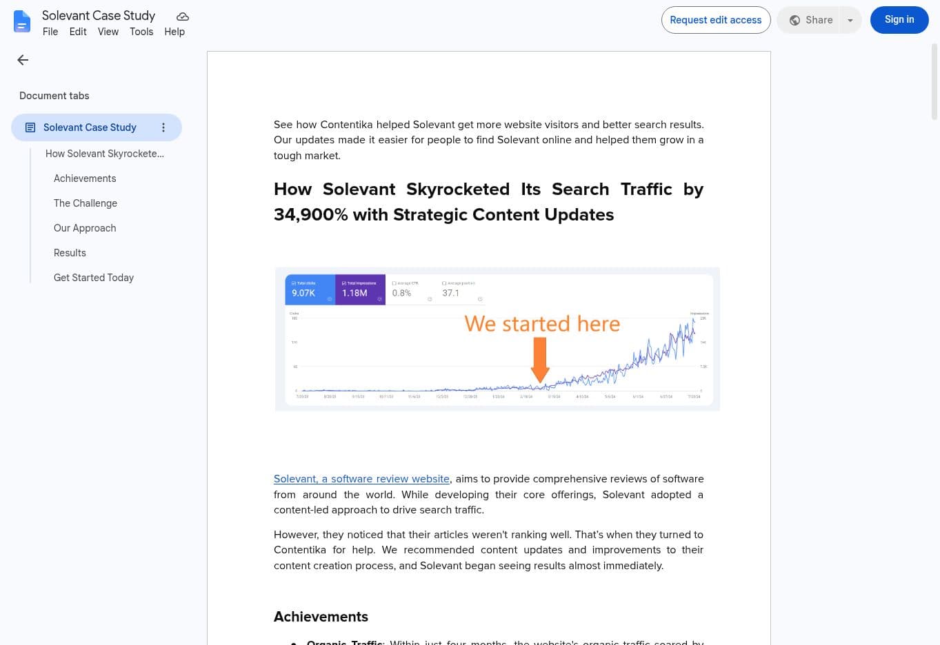 Preview of the Solevant case study